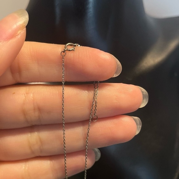 Dainty Sterling Silver Leaf Necklace by Burnish Leaf sterling silver dainty necklace chain